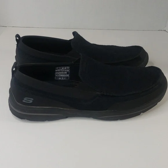 Skechers 65032 Relaxed Fit Harper Slip On Men's Shoes Black size 12 - Picture 3 of 8